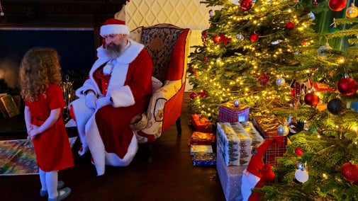 Visiting Father Christmas at Clumber Park